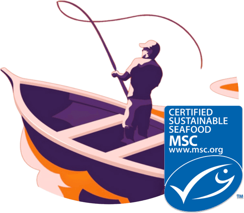 MSC certified sustainable seafood badge